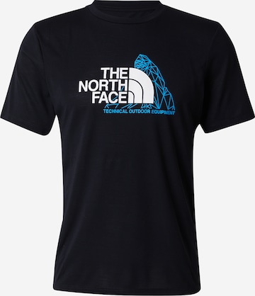 T-Shirt fonctionnel 'Moutain Foundation' THE NORTH FACE en noir : devant