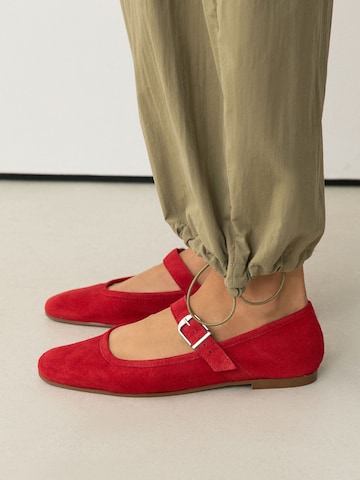 Ballerines à lanières 'N. Premium' Next en rouge