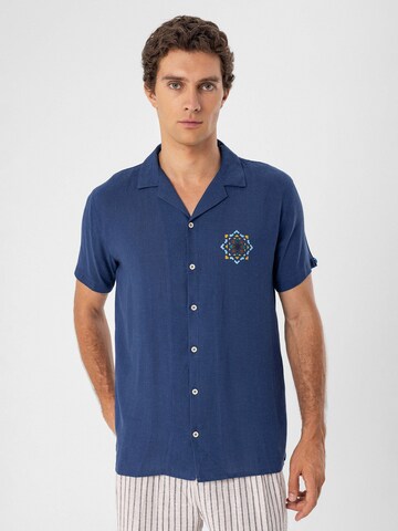 Coupe regular Chemise Antioch en bleu