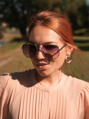 Lunettes de soleil 'Oval Kindersonnenbrillen Camili' VEYREY en argent : devant