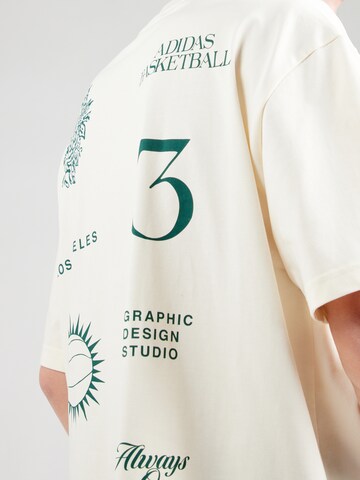 ADIDAS ORIGINALS Majica 'LA WORLD' | bela barva