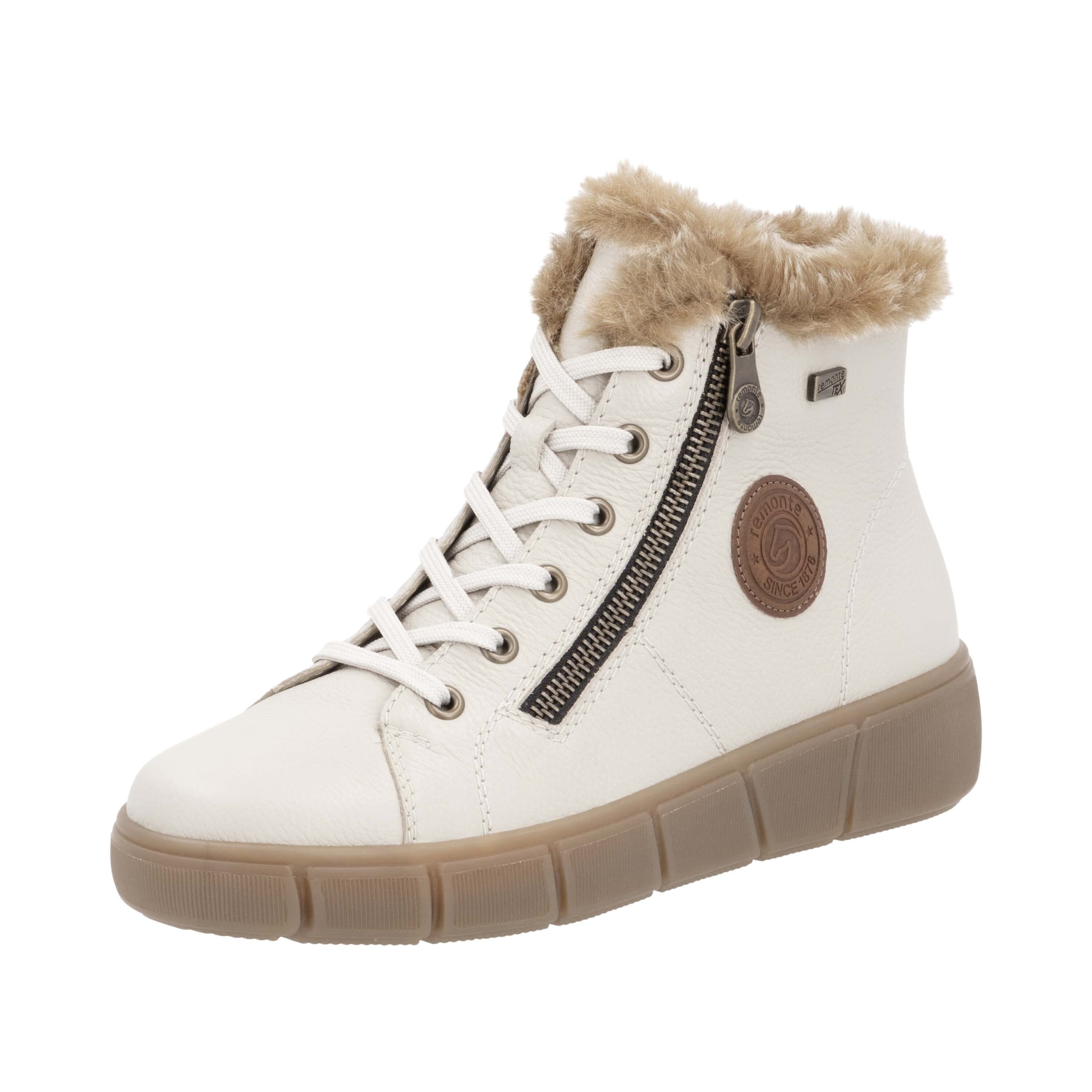 REMONTE Bottines à lacets en crème / noisette, Vue avec produit