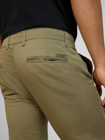 yazubi Slim fit Chino Pants 'Dustin' in Green