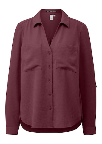 QS Blouse in Rood: voorkant