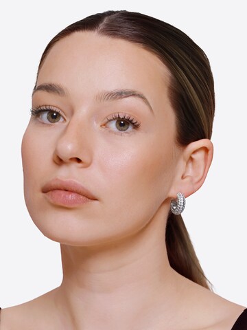 Boucles d'oreilles Heideman en argent : devant