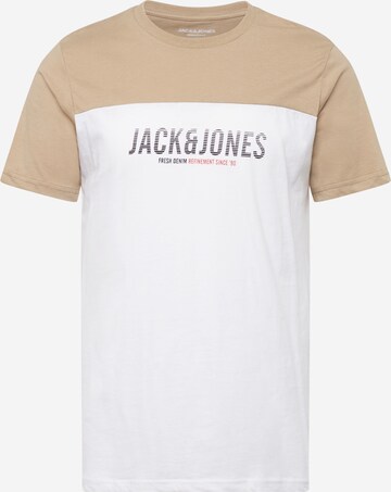 JACK & JONES Shirt 'Dan' in Beige: voorkant