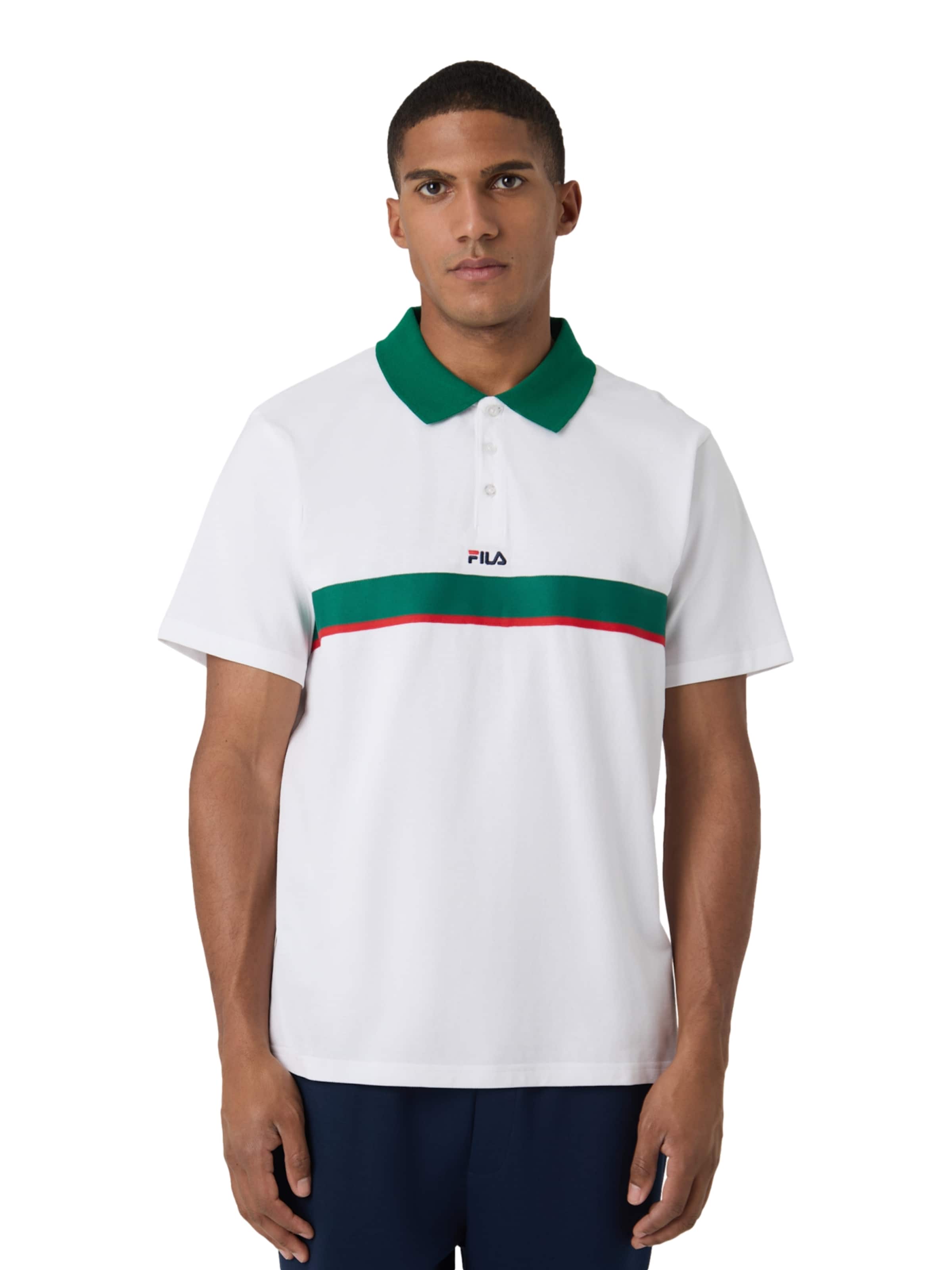 FILA Shirt 'SAGANO' in Wit: voorkant