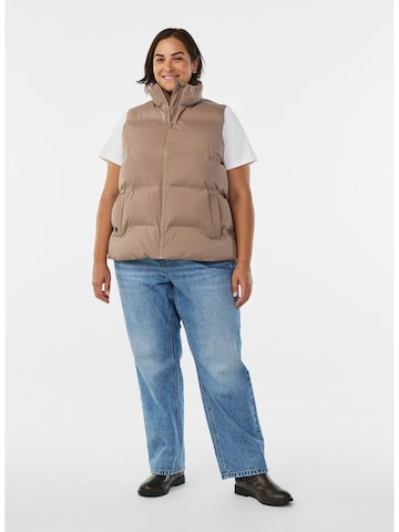 Gilet 'Canora' di Zizzi in marrone