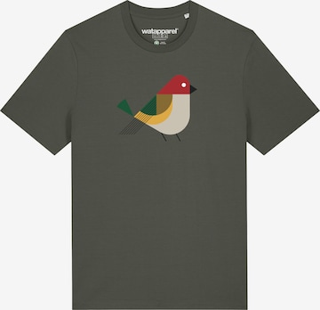 T-Shirt ' Vogel ' Watapparel en vert : devant