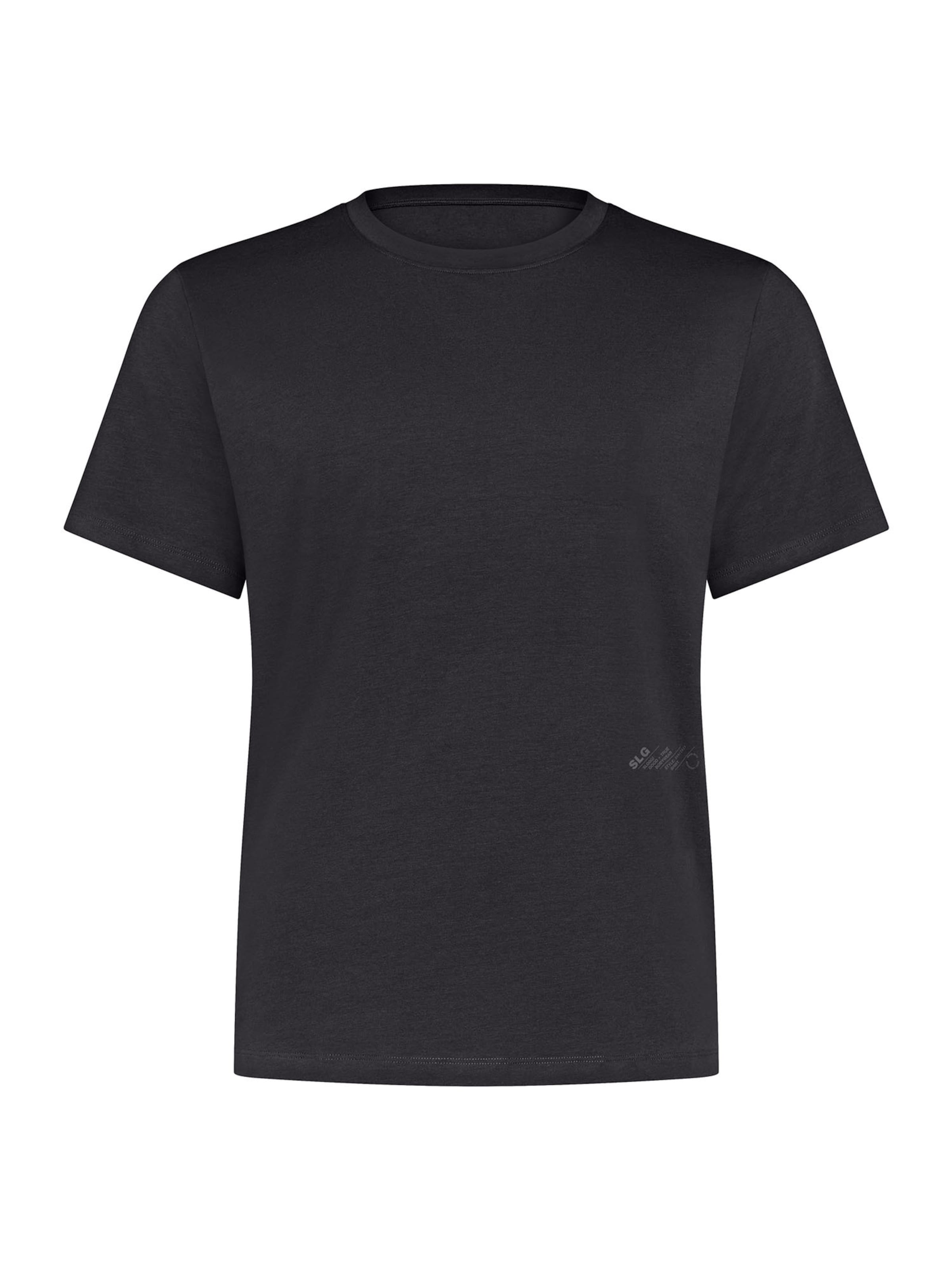 SLOGGI T-Shirt ' SLG Base ' in Schwarz: Vorderseite