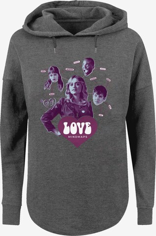 F4NT4STIC Sweatshirt 'Sex Education Love Mindmaps Netflix TV Series' in Grey: front