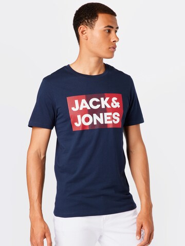 JACK & JONES Tričko - Modrá: predná strana