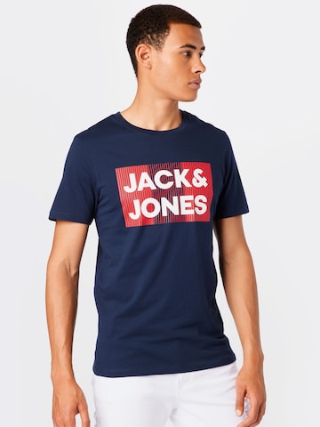 JACK & JONES Koszulka w kolorze niebieski: przód
