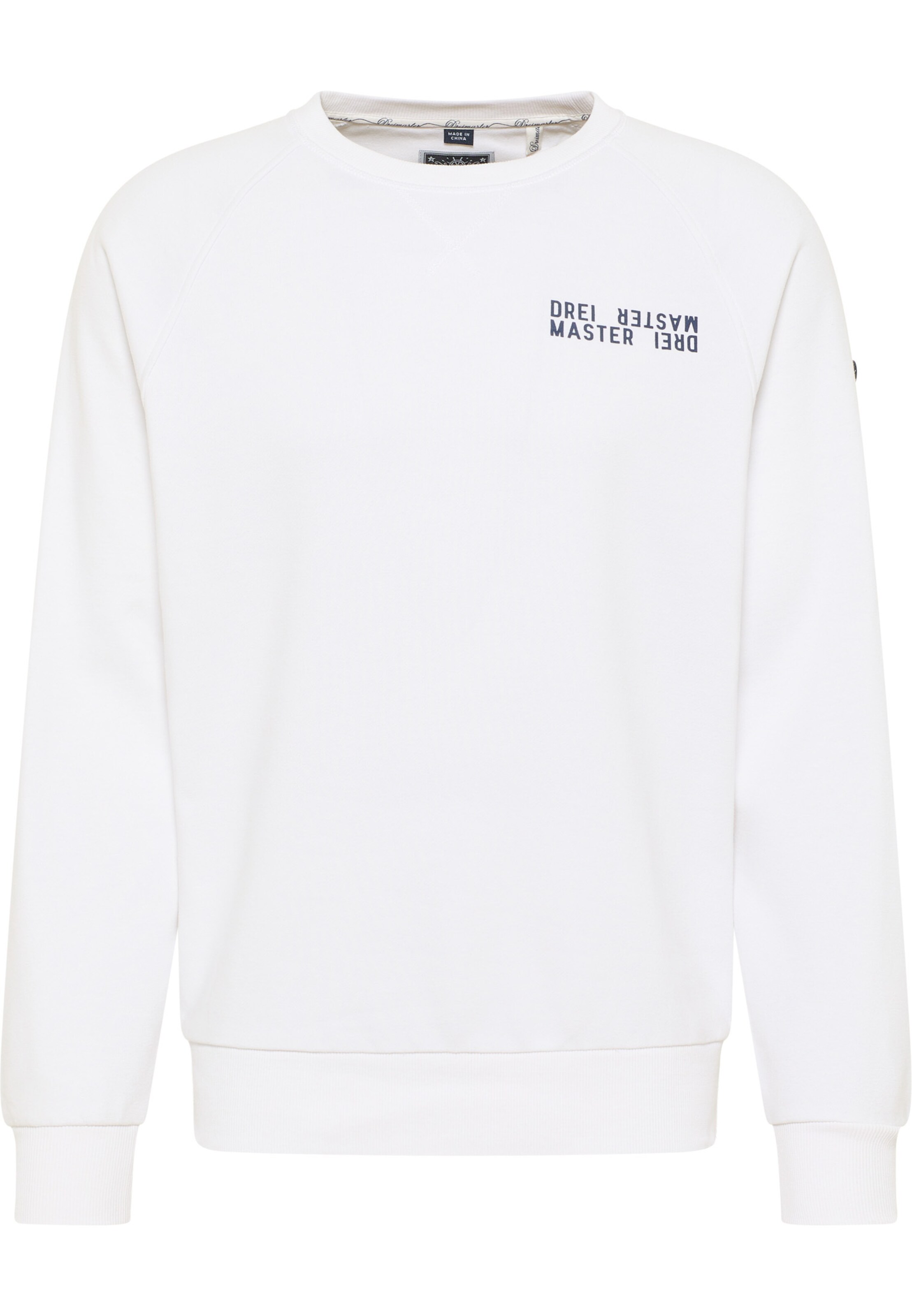 DreiMaster Maritim Mikina 'Bridgeport' - Biela: predná strana