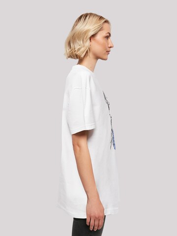 F4NT4STIC T-Shirt 'Disney Frozen Elsa Sketch Mono' in Weiß