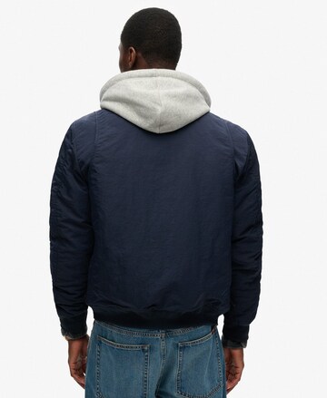 Superdry Between-season jacket 'MA1' in Blue
