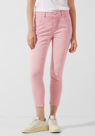 STREET ONE Slimfit Jeans in Pink: predná strana