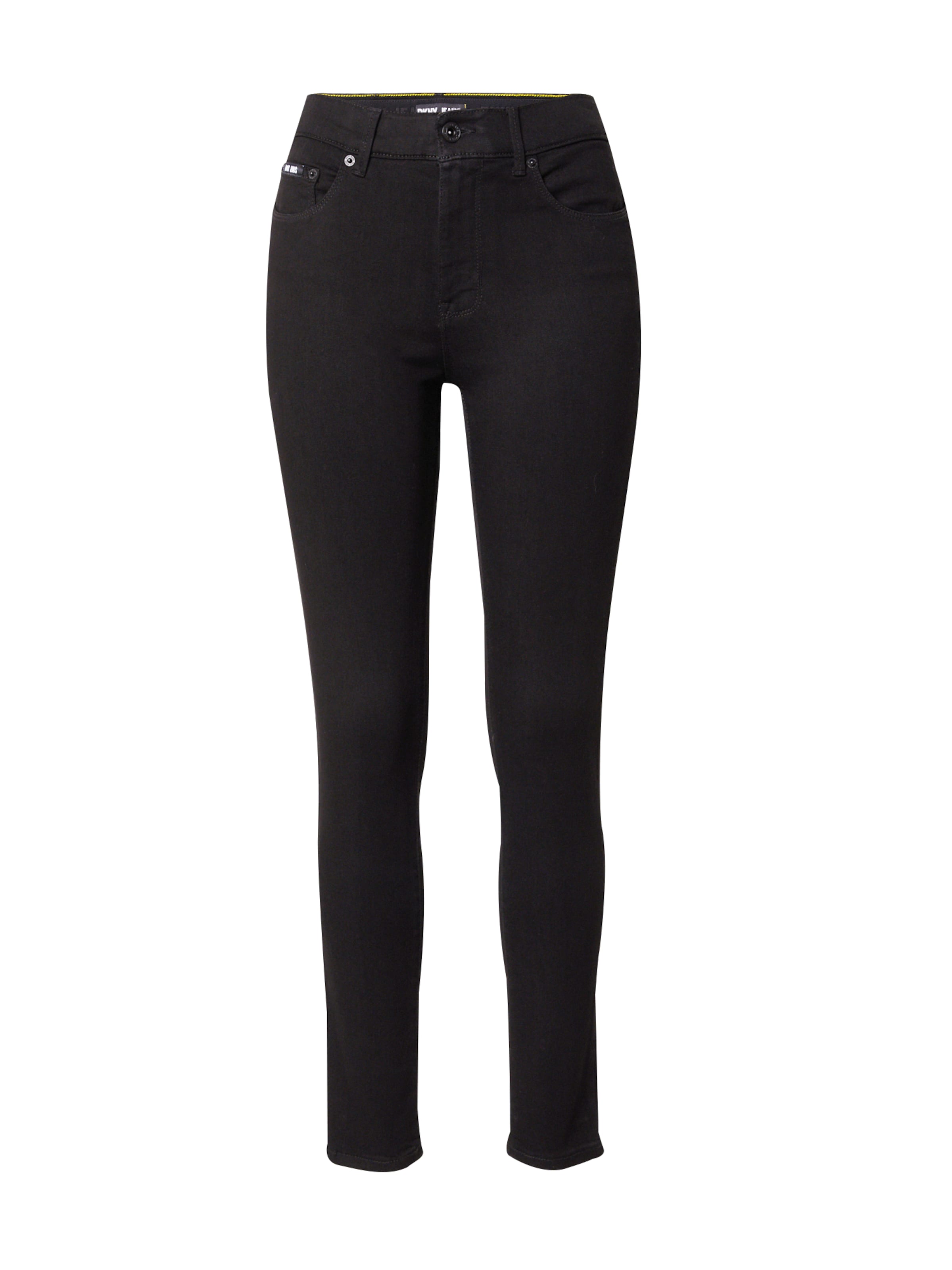 Skinny Jean 'Bleeker' DKNY en noir : devant