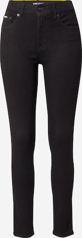 DKNY - Slimfit Pantalón 'BLEEKER' en negro: frente