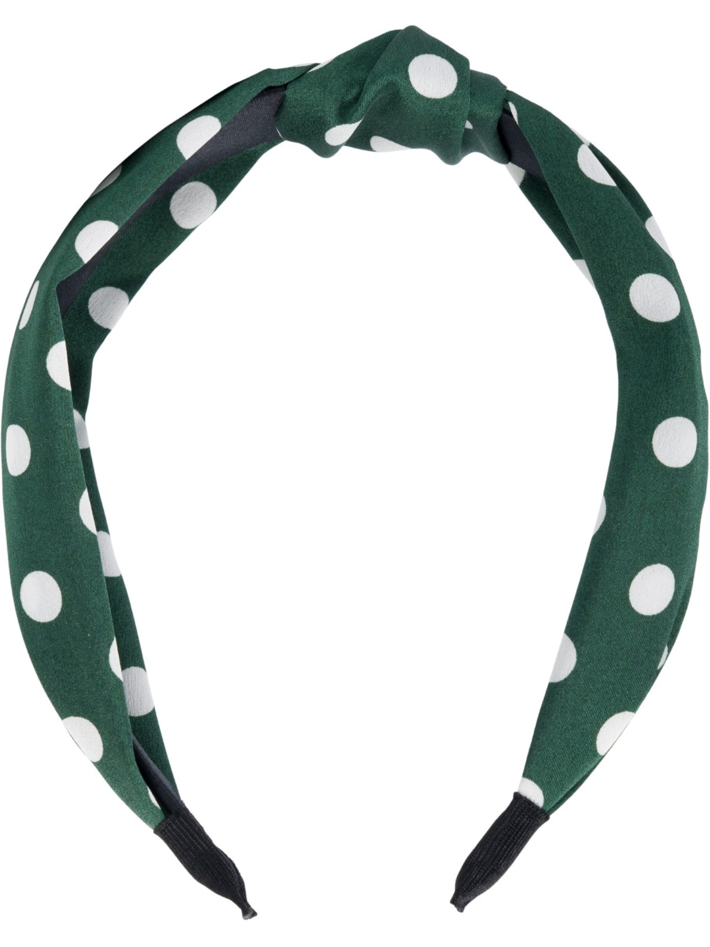 styleBREAKER Hair jewelry 'Haarreif gepunktet mit Knoten Rockabilly' in Green