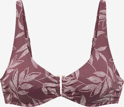 LASCANA Bikini gornji dio veličine 75/C u smeđa / bijela, Pregled proizvoda