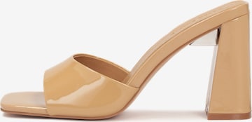 Kazar Studio Mule in Beige: front