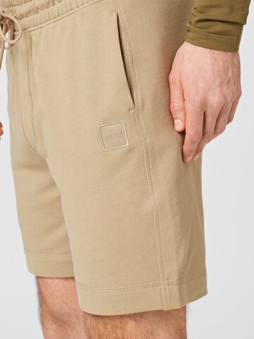 Regular Pantalon 'Sewalk' BOSS en beige