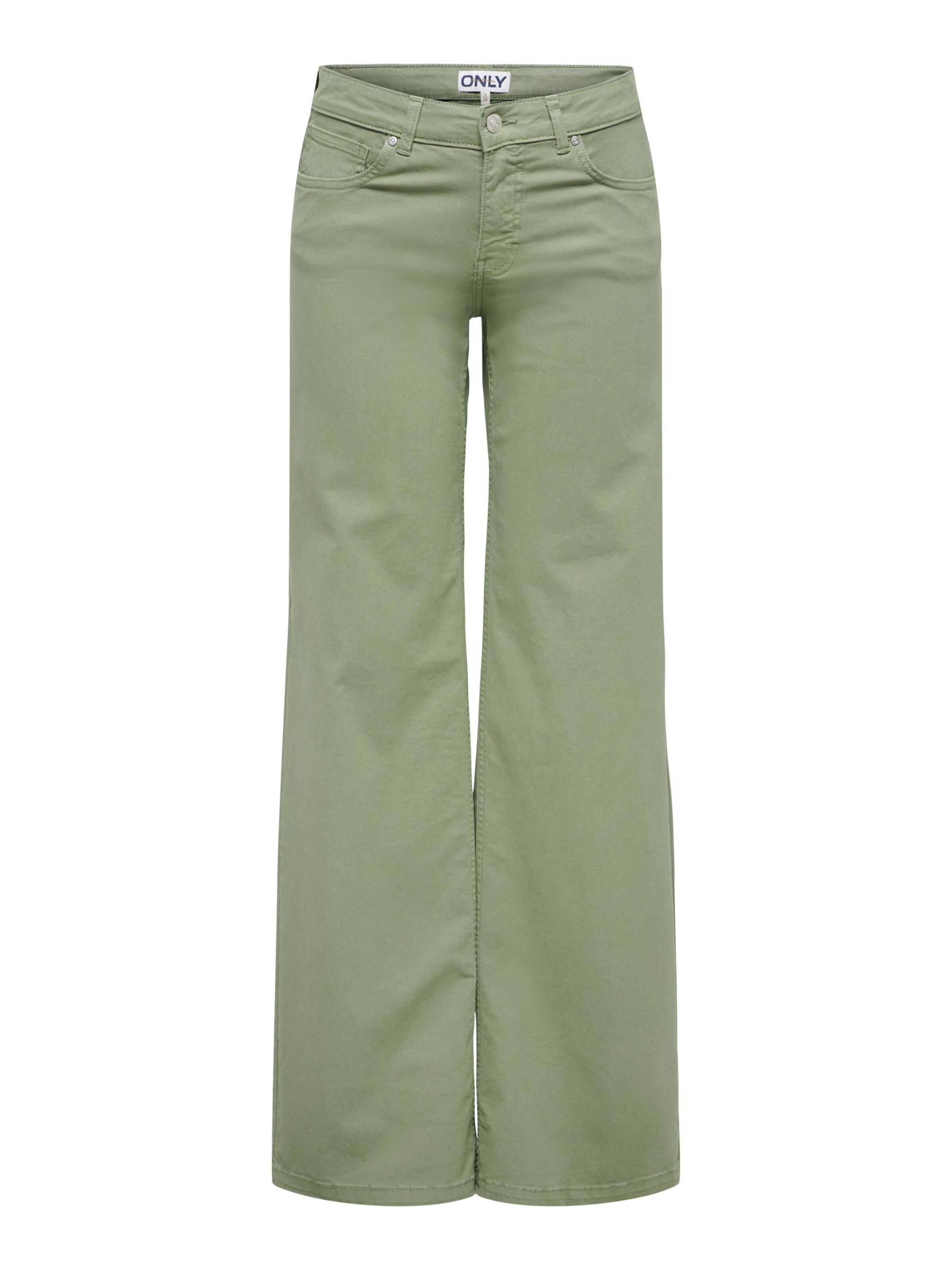 Wide Leg Pantalon 'ONLMadison' ONLY en vert : devant