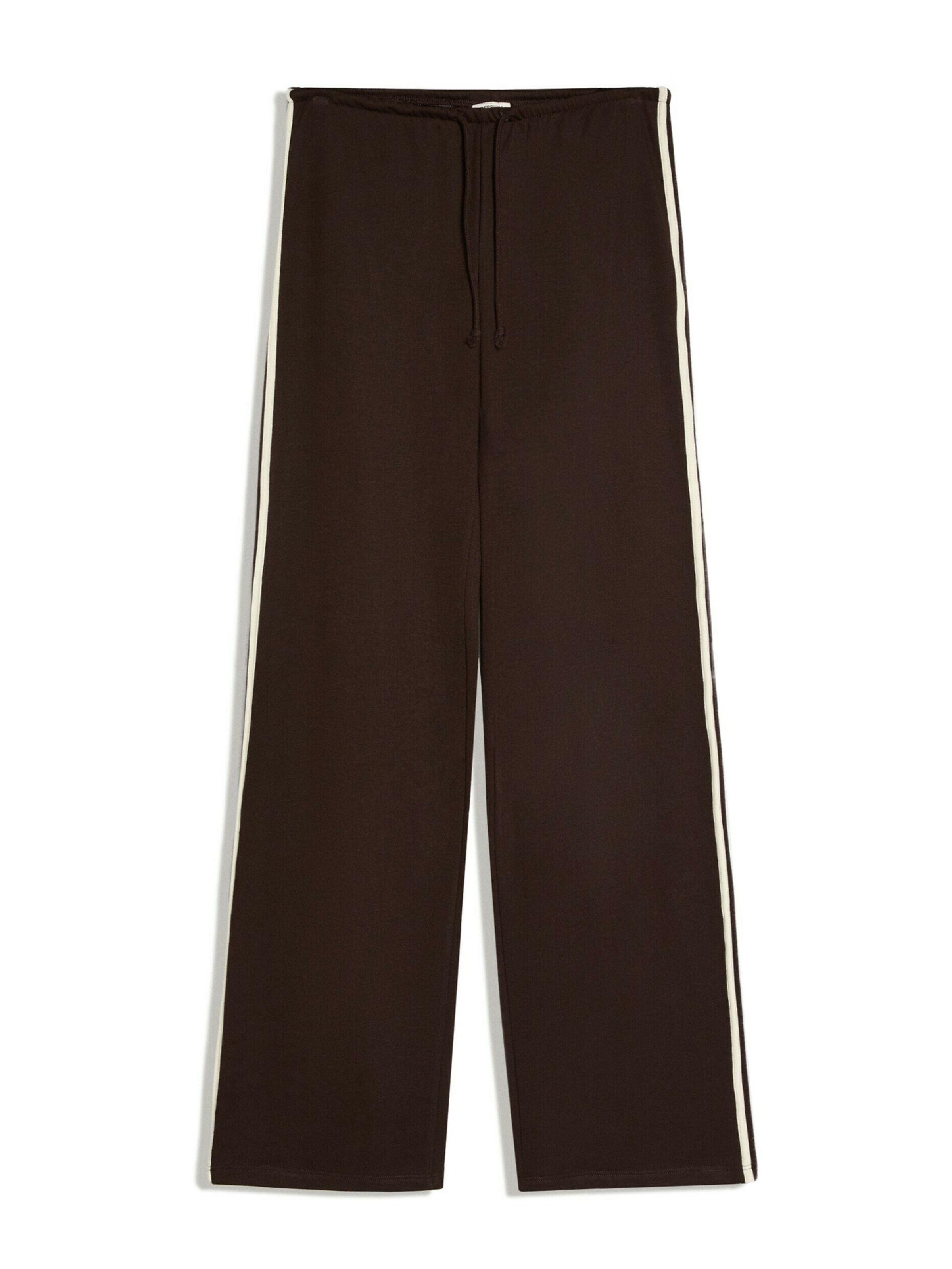 Bershka Loose fit Trousers in Brown: front