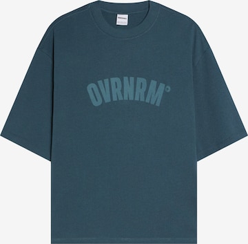 BershkaMajica - plava boja: prednji dio