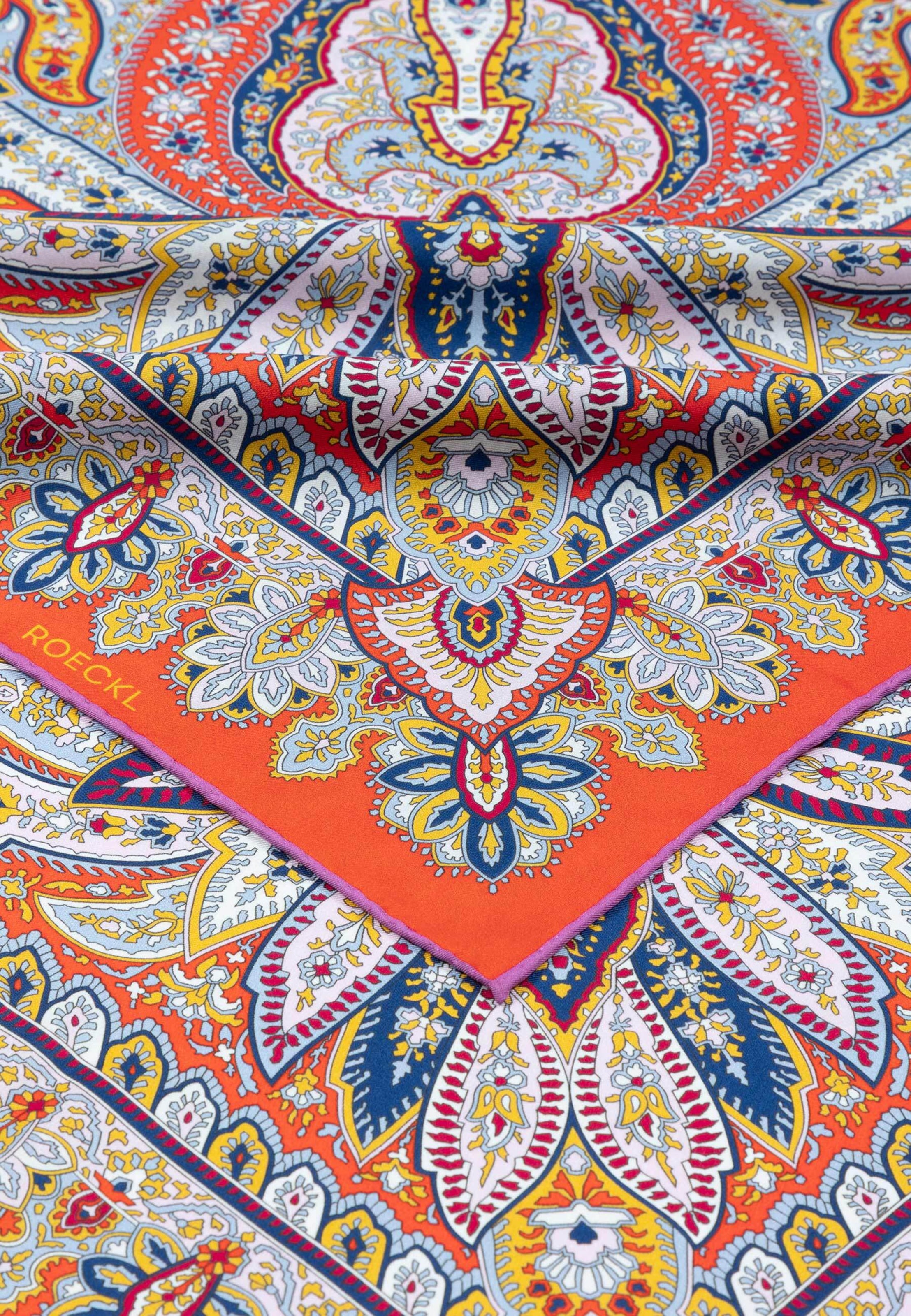 Foulard ' FLOURISHING PAISLEY ' di Roeckl in giallo