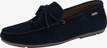 Ombre Moccasins in Blue: front
