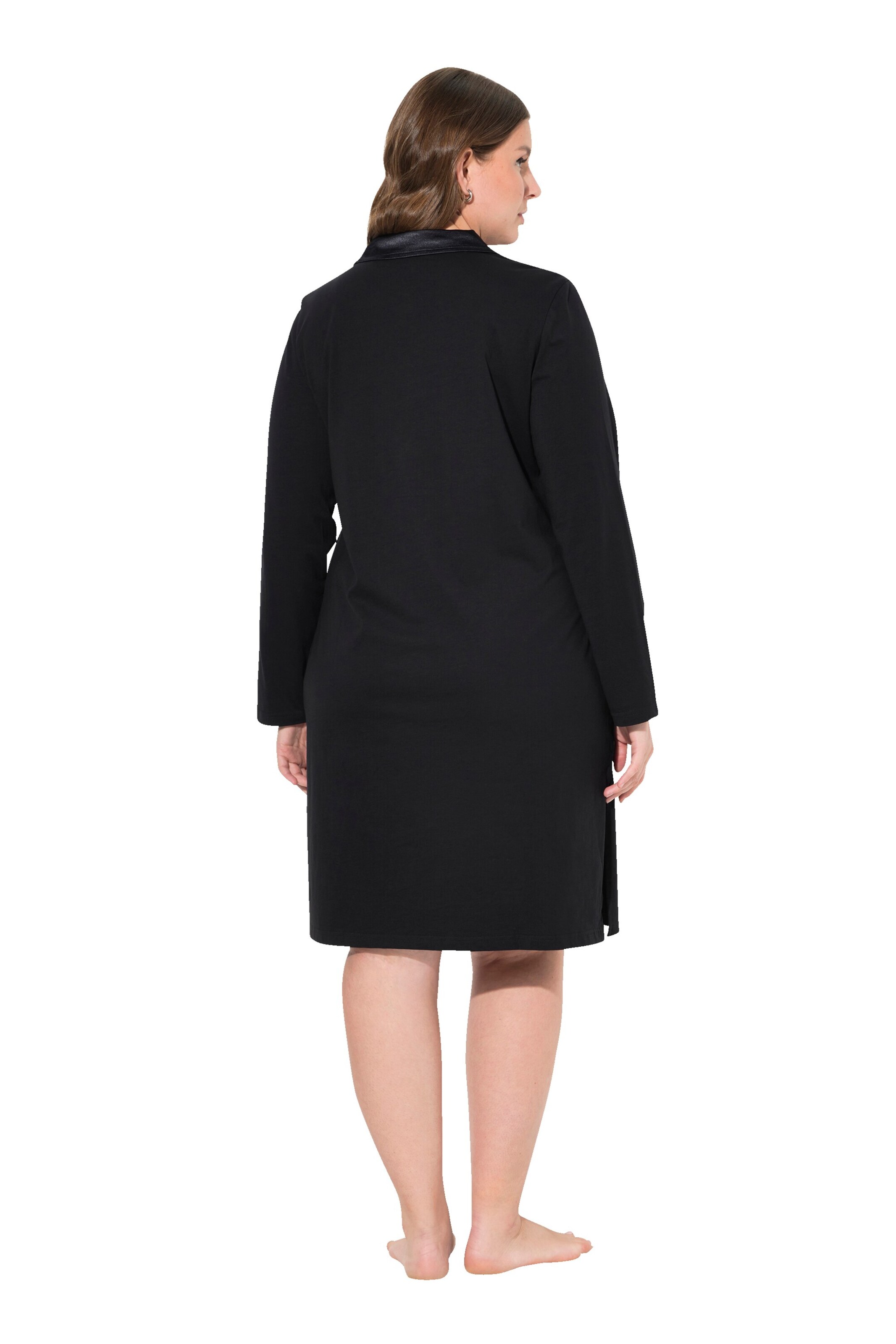 Ulla Popken Nachthemd in Schwarz