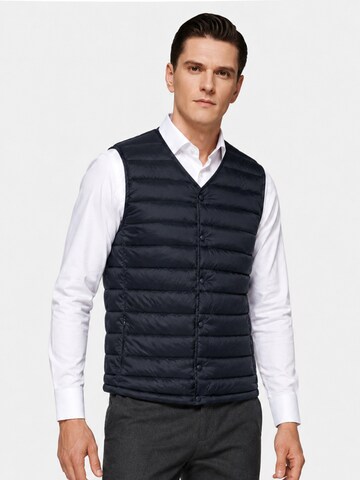 ALLTHEMEN Vest 'Stichlinie' in Blue