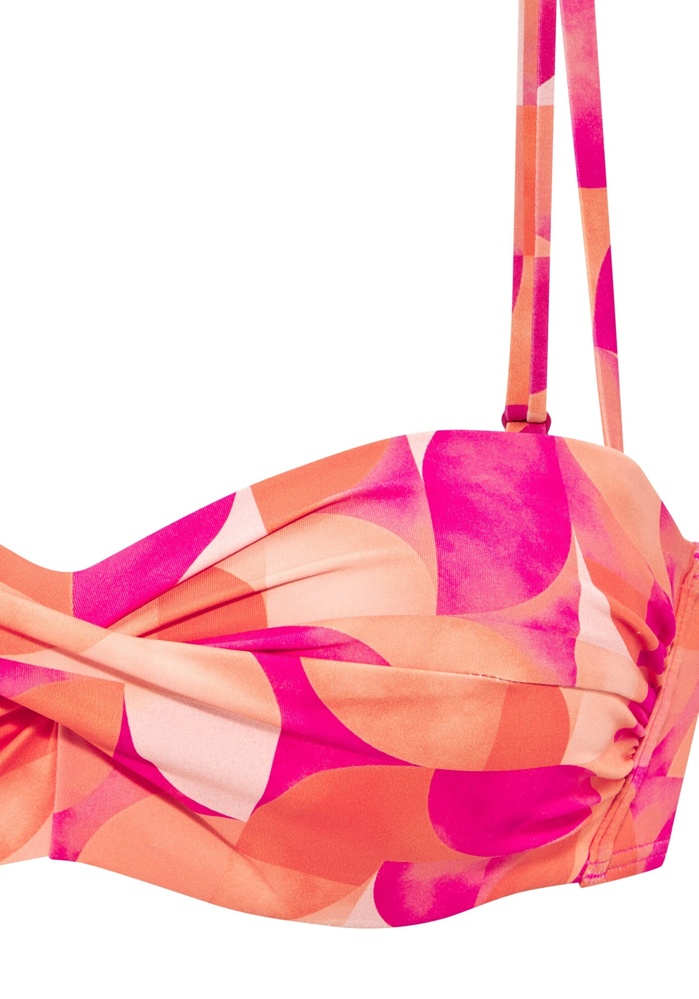 LASCANA Bandeau Bikini top in Pink