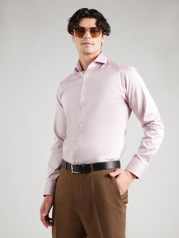 ETON Slim fit Button Up Shirt in Pink: front