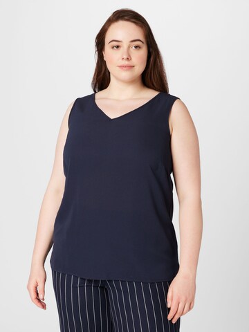 ONLY Carmakoma Top 'LUXMIE' in Blauw: voorkant