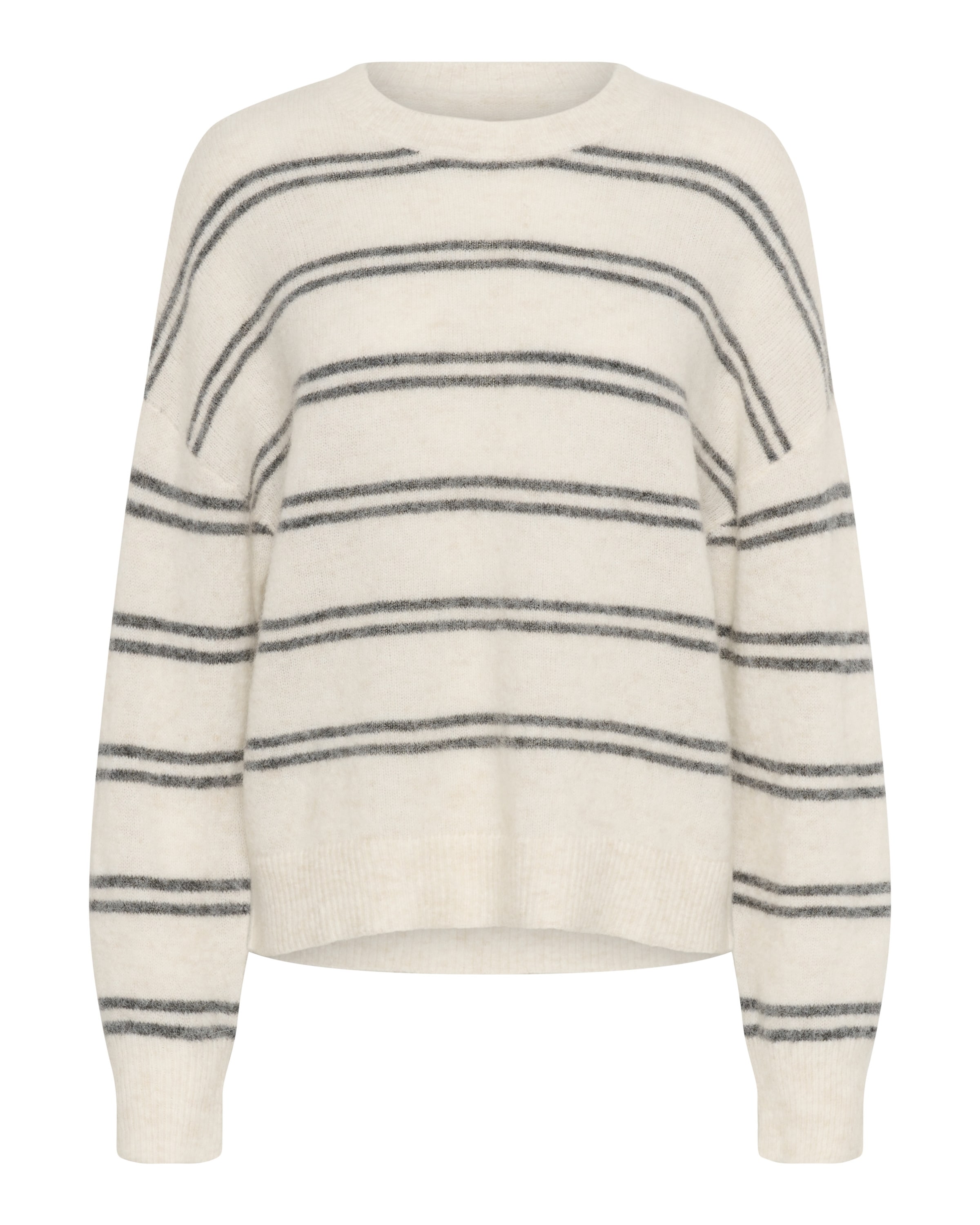 CULTURE Trui 'Bernie Cacheia' in de kleur Beige gemêleerd / Zwart, Productweergave