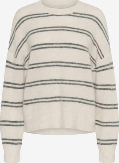 CULTURE Trui 'Bernie Cacheia' in de kleur Beige gemêleerd / Zwart, Productweergave