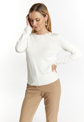 Pull-over 'Nowles' usha BLACK LABEL en blanc : devant