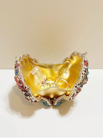 Tomshop24-7 Clutch 'Blumen-Korb' in Gold