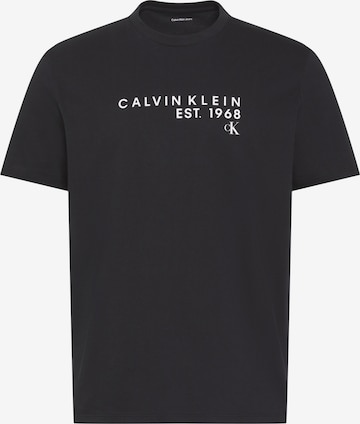 T-Shirt Calvin Klein Jeans en noir : devant