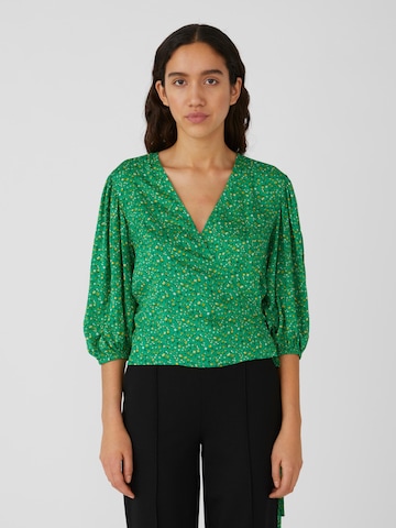 OBJECT Блузка в Зеленый: спереди