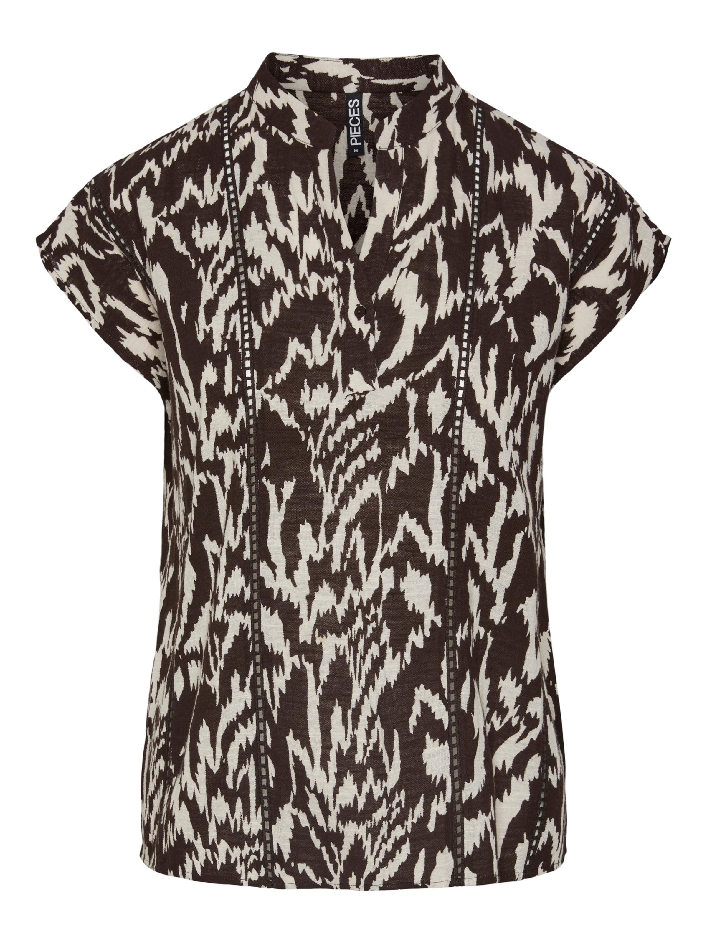 PIECES Μπλούζα 'JEANITA' σε καφέ: μπροστά