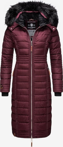 NAVAHOO Winter Coat 'Umay' in Red: front