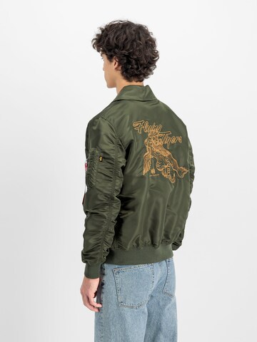 ALPHA INDUSTRIES Between-Season Jacket 'Flying Tigers' in Green