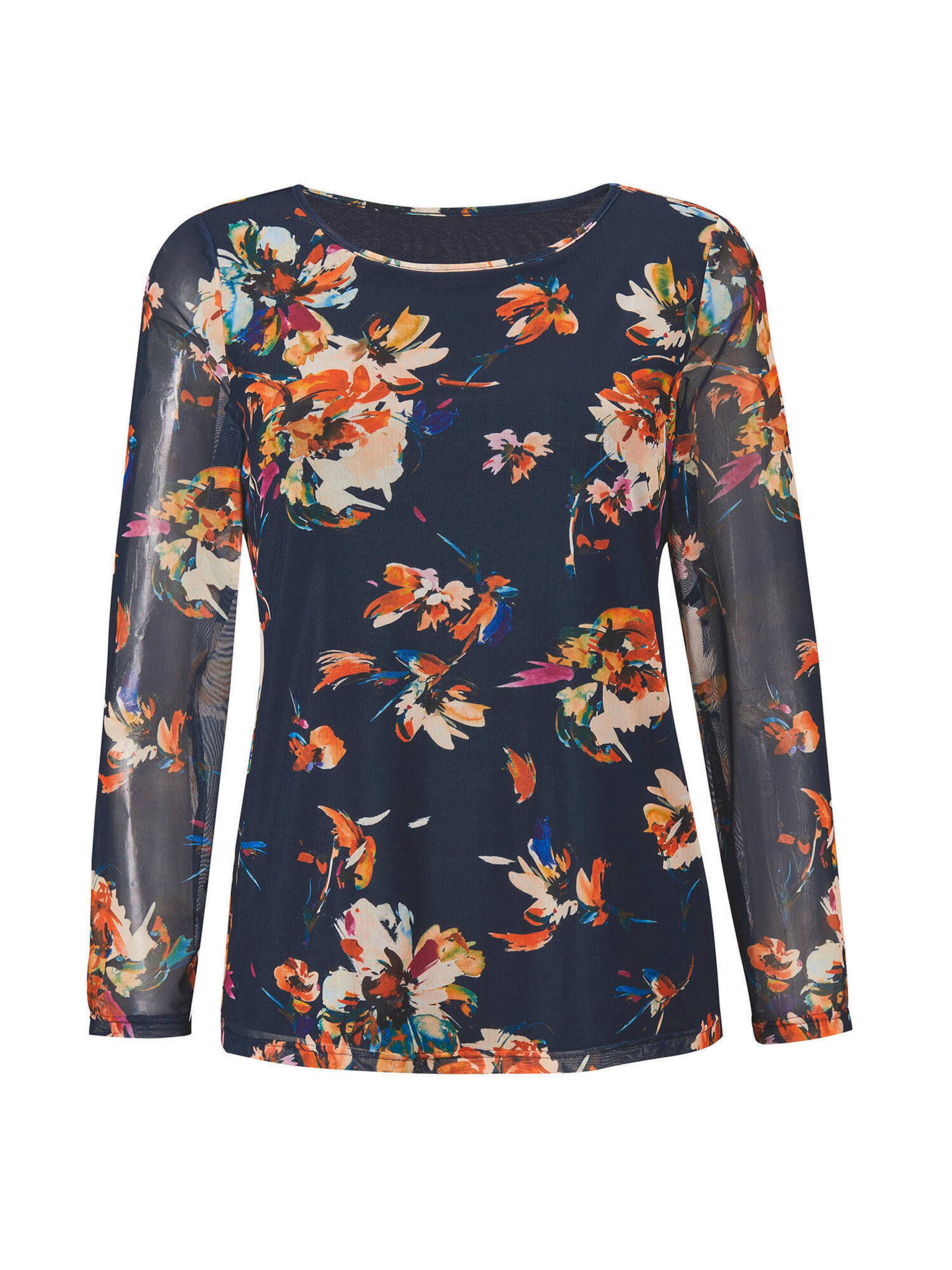 Goldner T-shirt en marine / mélange de couleurs, Vue avec produit