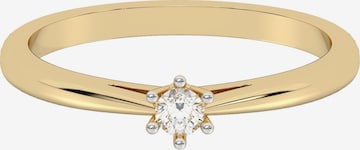 Bague Diam Addict en jaune : devant