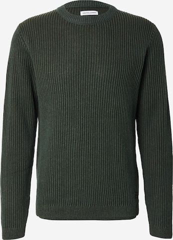 žalia JACK & JONES Megztinis 'JJEDOVER': priekis