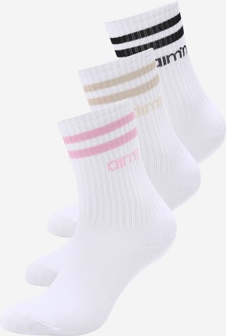 aim'n Αθλητικές κάλτσες σε λευκό: μπροστά